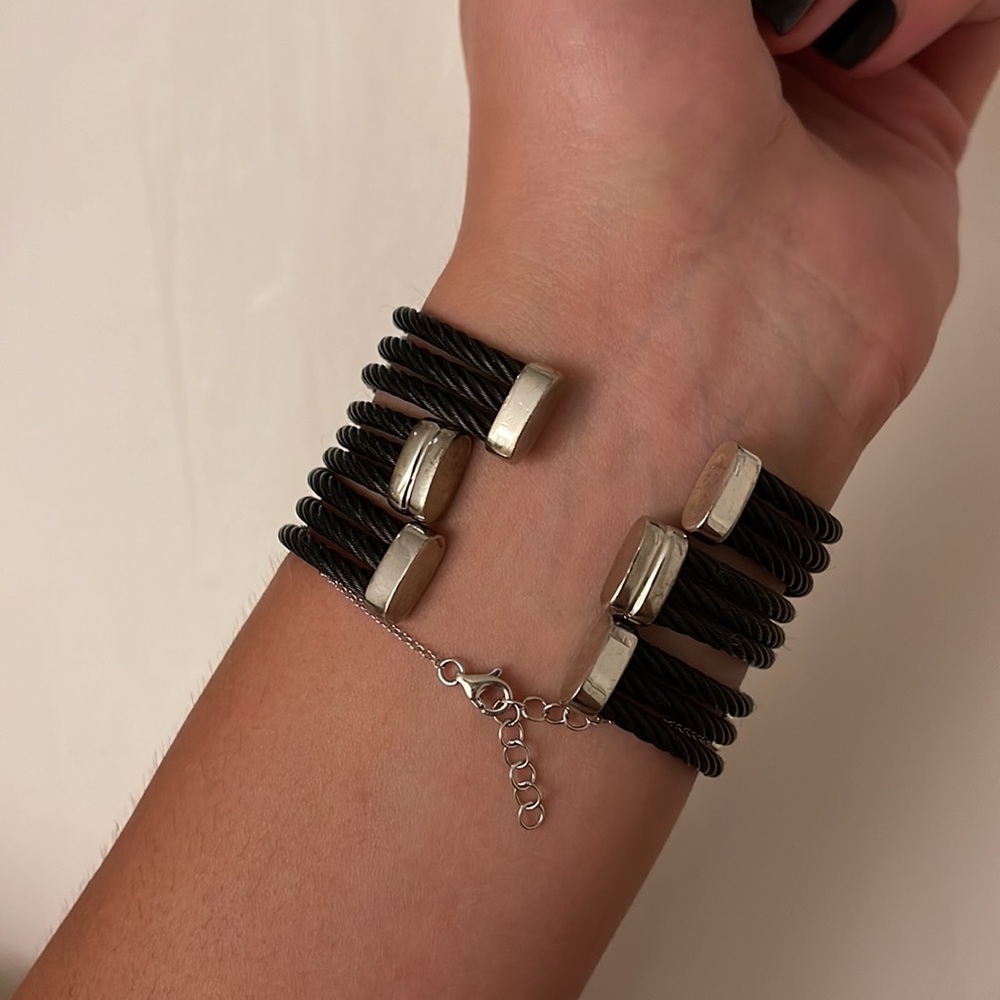Three Gorgeous Diamond Stackable Cable Cuffs - image 6